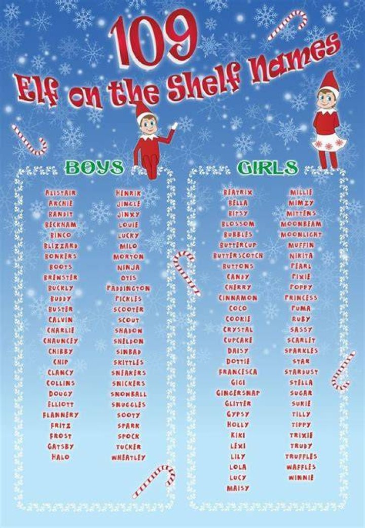 109 Best Elf on the Shelf Names
