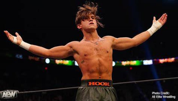 AEW wrestler Hook making his entrance