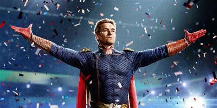 Antony Starr as Homelander and Christopher Reeve as Superman