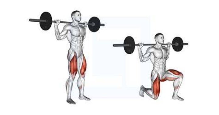 barbell lunge barbell lunge