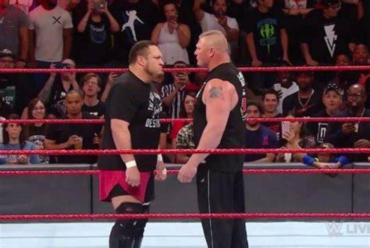Brock Lesnar v Samoa Joe Great Balls of Fire 2017 Cropped