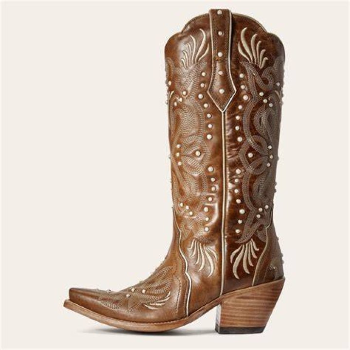 brown leather ariat pearl boots, 30th anniversary gifts
