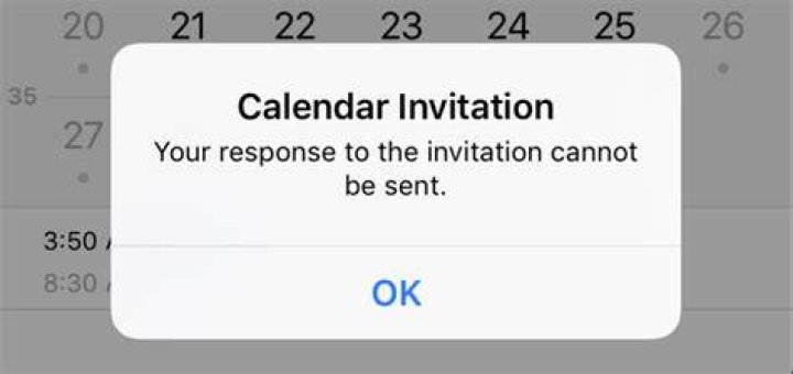 Calendar Invitation Response cannot be sent – iPhone 3 Calendar Invitation Response Cannot Be Sent – Iphone