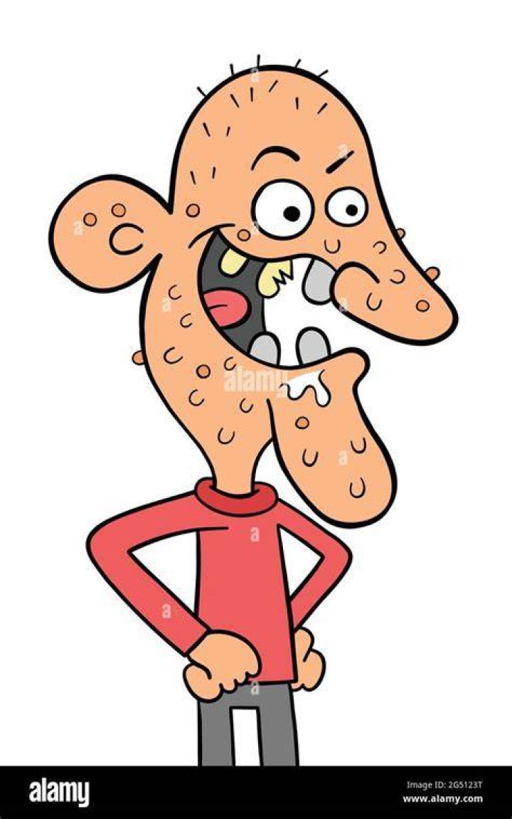 Cartoon Ugly Man Vector Illustration 2823152 Vector Art at Vecteezy