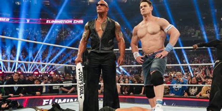 Cena and Rock's first clash at WrestleMania 28