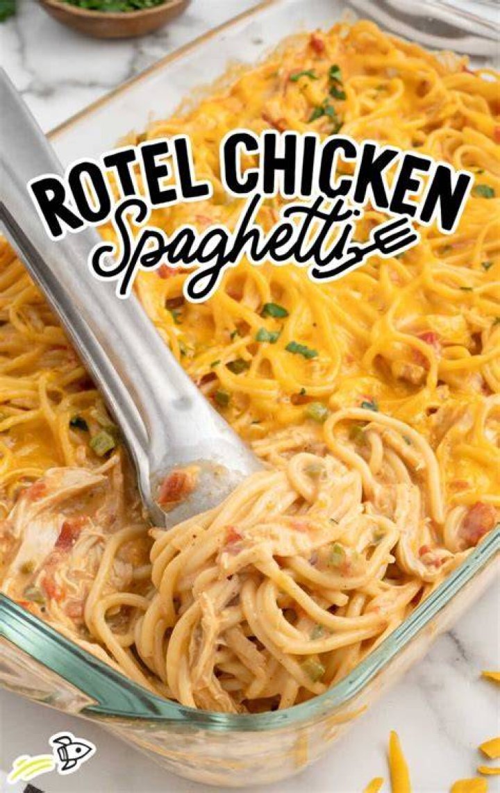 Chicken Spaghetti with Rotel Amira's Pantry