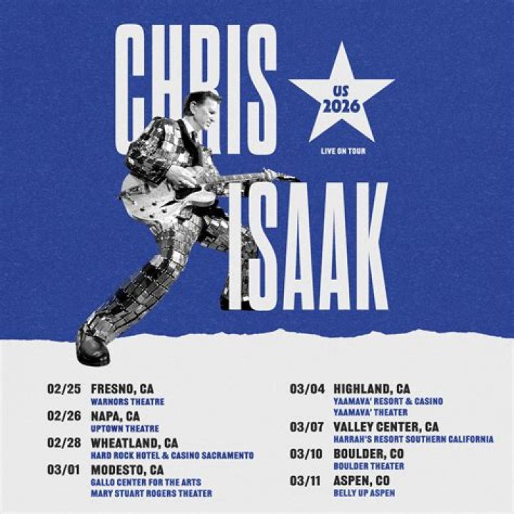 Chris Isaak Cancels Tour Due to Illness Entertainment Tonight