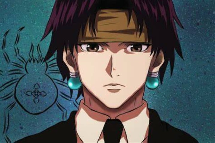 Chrollo Lucilfer holding Bandit's Secret in HxH