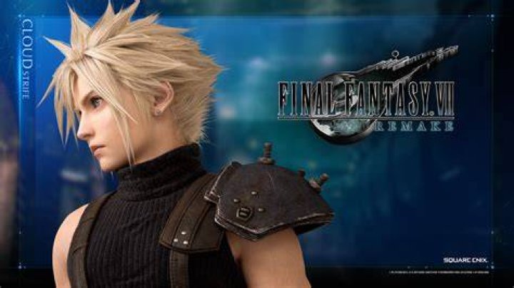Cloud from Final Fantasy VII Rebirth with a weapon 1