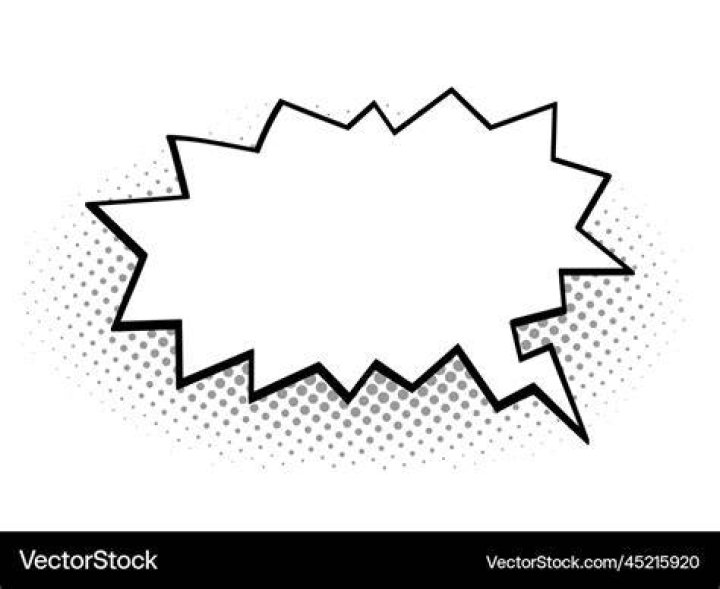 Comic style speech bubble