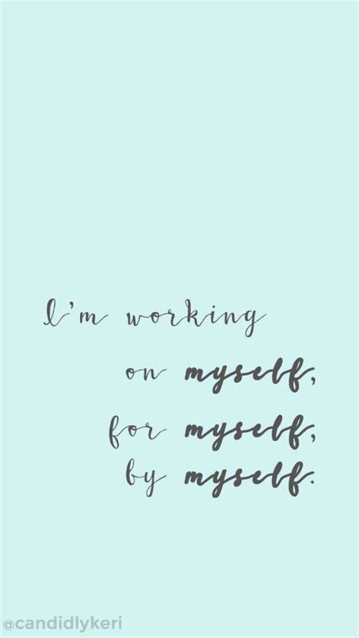 Cool Quotes Myself Wallpaper Image Photo