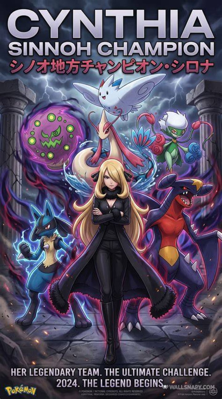 Cynthia's Garchomp in the Pokemon anime