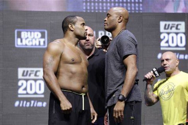 Daniel Cormier and Anderson Silva at UFC 200. Photo / Getty