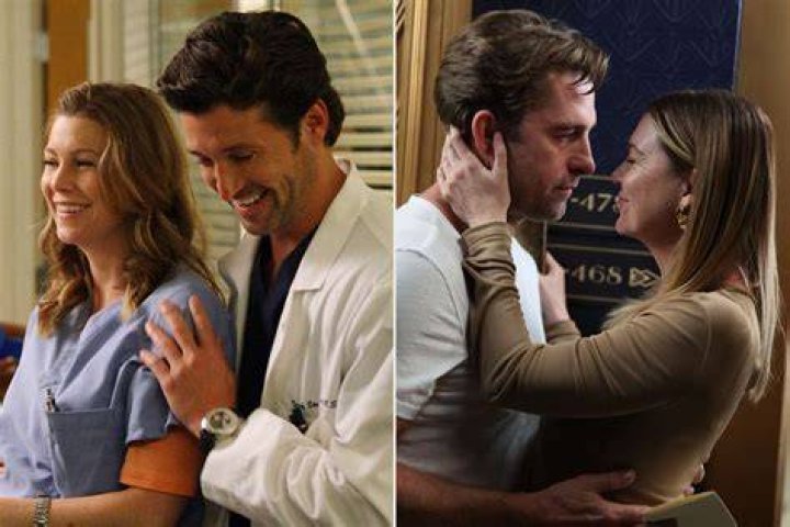 Derek visits Meredith at the hospital in Grey's Anatomy 