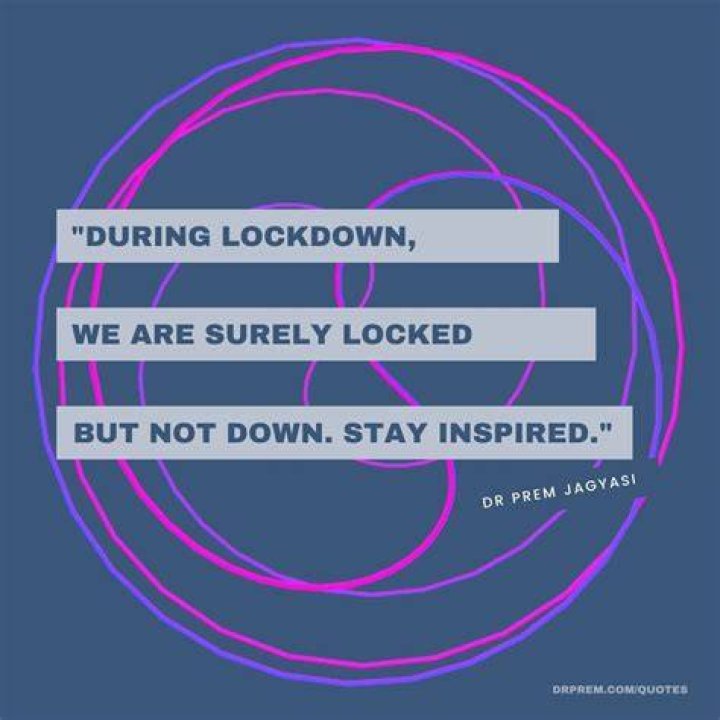 During lockdown, we are surely locked but not down. Stay inspired.