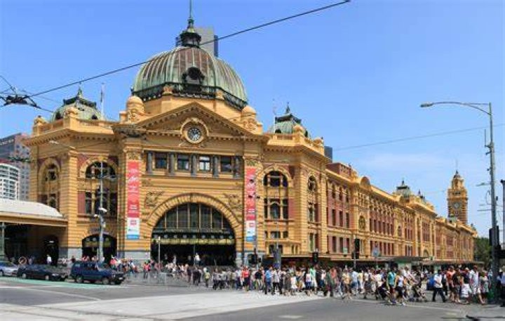 Flinders St. Railway station, Melbourne, Australia