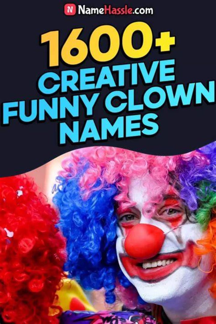 Funny, Cool And Creative Clown Names For Boys And Girls (2023) Kids n