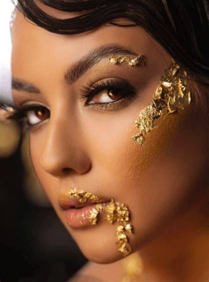 Gold Makeup Looks, Makeup For Black Skin, Glam Makeup Look, Glamour