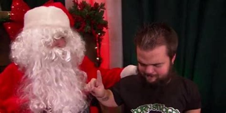 Hornswoggle with Santa