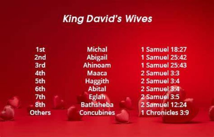 How Many Wives Did David Have? Bible Wings