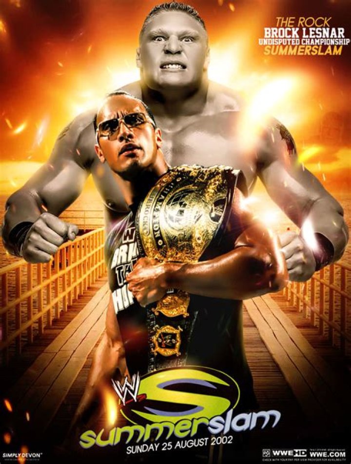 Lesnar v Rock SummerSlam 2002