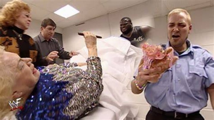 Mae Young Hand Birth Scene Cropped