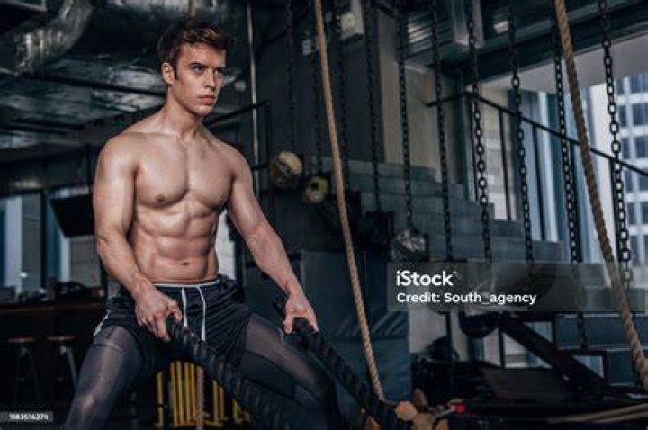 Man Doing Cross Training Workout Man Doing Cross Training Workout