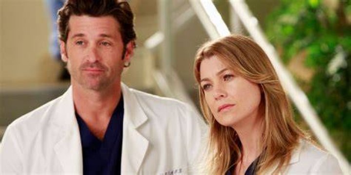 Meredith and Derek in an elevator in Grey's Anatomy 