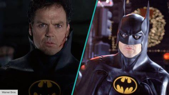 Michael Keaton as Batman in The Flash movie, George Clooney in Batman & Robin, and Christian Bale in The Dark Knight(1)