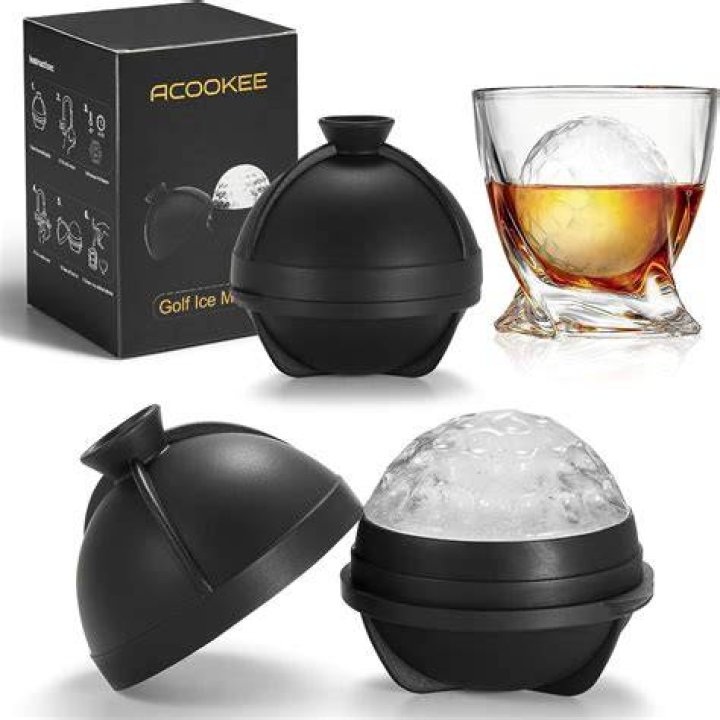 Novelty Golf Ball Ice Maker Mold Set of 2 Novelty Golf Ball Ice Maker Mold Set of 2