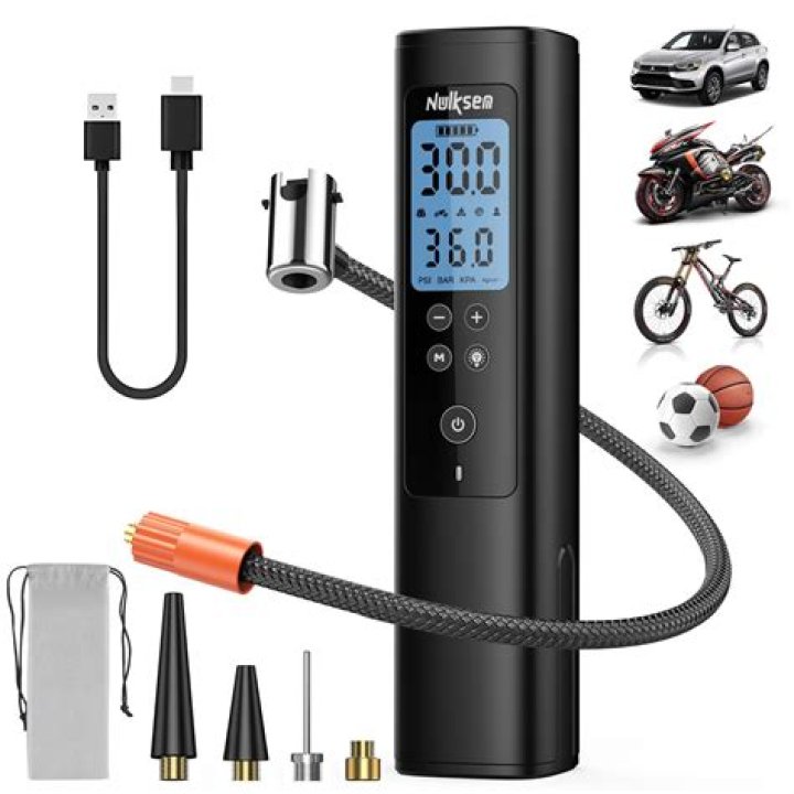 Nulksen Tire Inflator Portable Air Compressor, 150PSI Cordless Air Nulksen Tire Inflator Portable Air Compressor, 150PSI Cordless Air