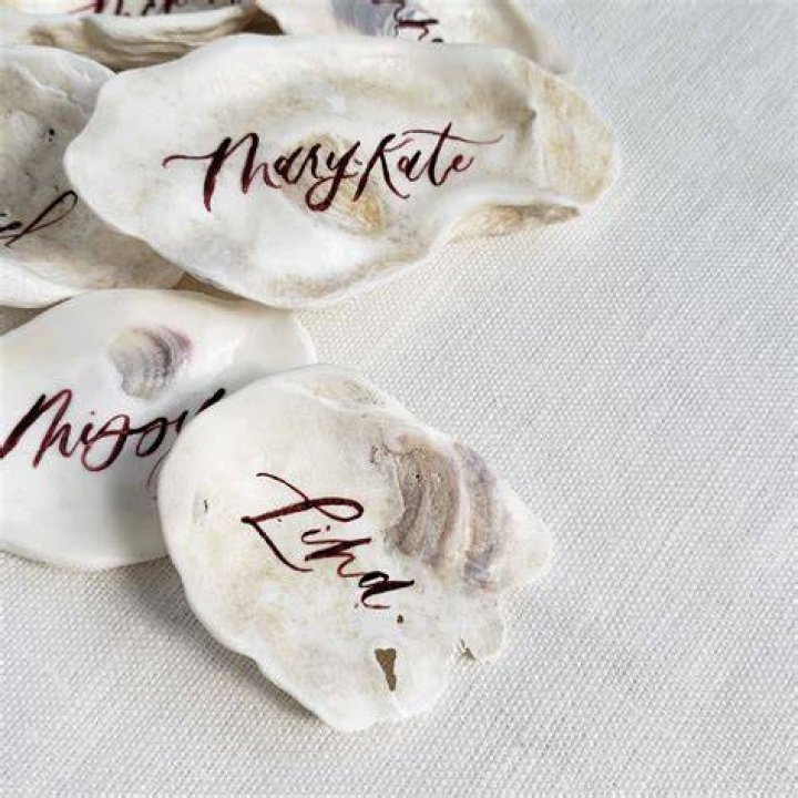 one red snail custom oyster shell map, a 30th anniversary gift