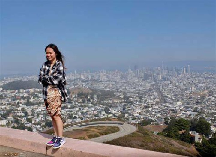 person overlooking san francisco