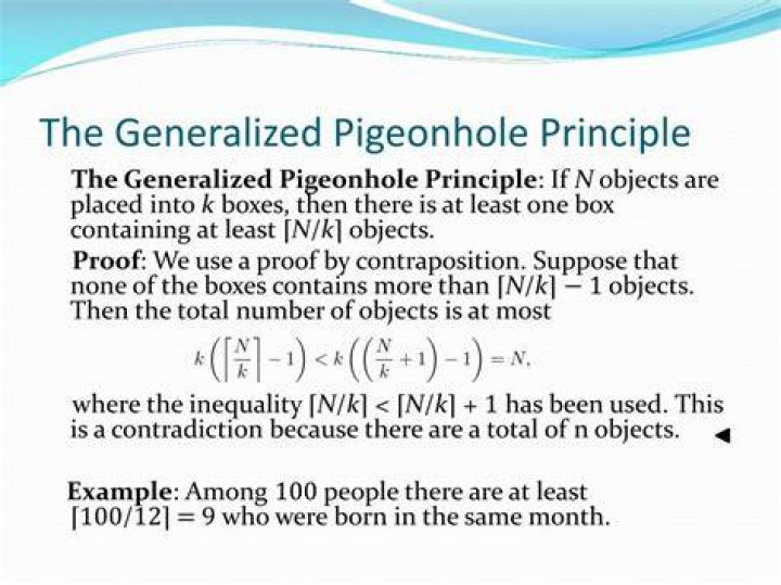 Pigeonhole Principle Generalized Problems and Solutions Cheenta