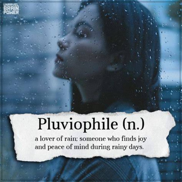 Pluviophile (n)