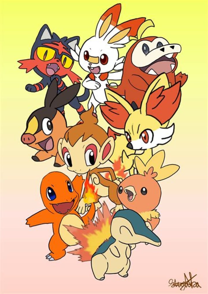 Pok&eacute;mon Fire Starters