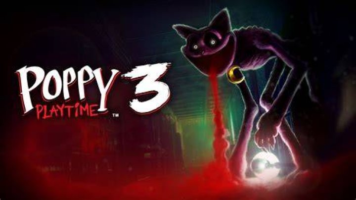 Poppy Playtime Chapter 3 logo on the left and a mysterious glowing mouth and eyes on the right, the SR+ Interviews logo below.