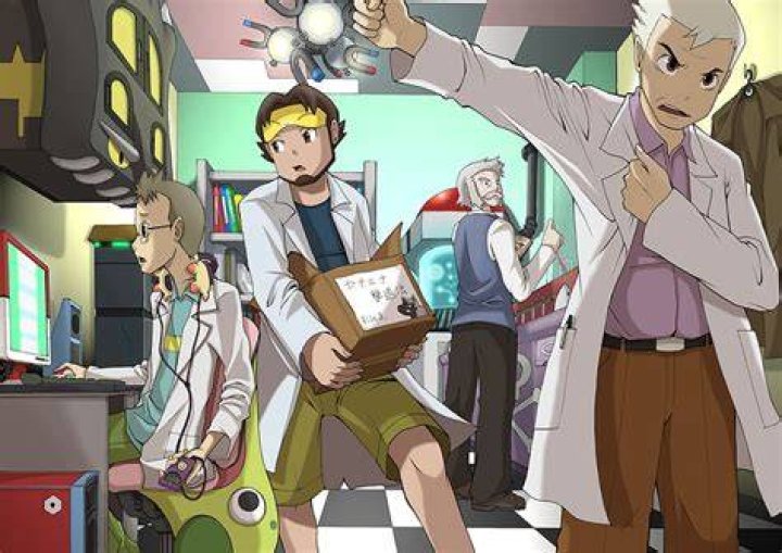 Professor Oak and Professor Rowan after trainers complete the Sinnoh Pokedex in Pok&eacute;mon Brilliant Diamond and Shining Pearl