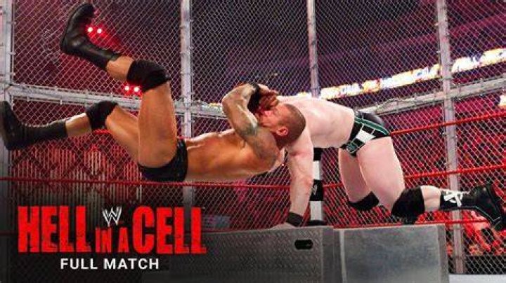 Randy Orton v Sheamus Hell in a Cell 2010 Cropped