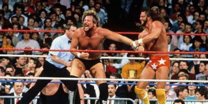Randy Savage v Ted DiBiase Saturday Night's Main Event March 7, 1988 Cropped