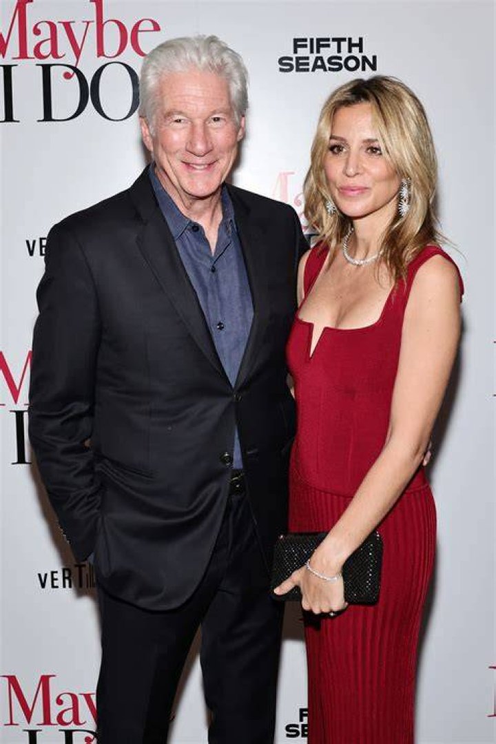 Richard Gere and his wife Alejandra Silva | Image: Pinterest