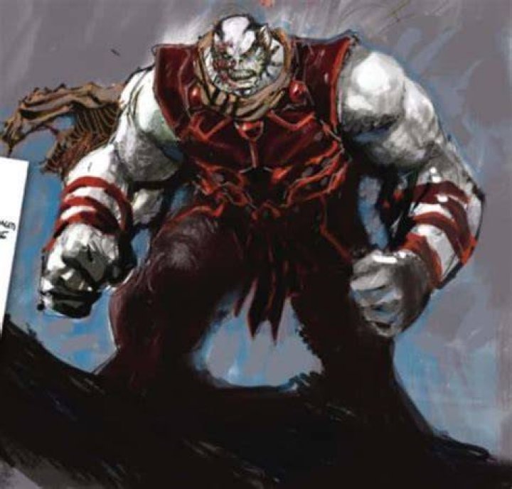 Rogol Zaar emerges from flames in DC comics.