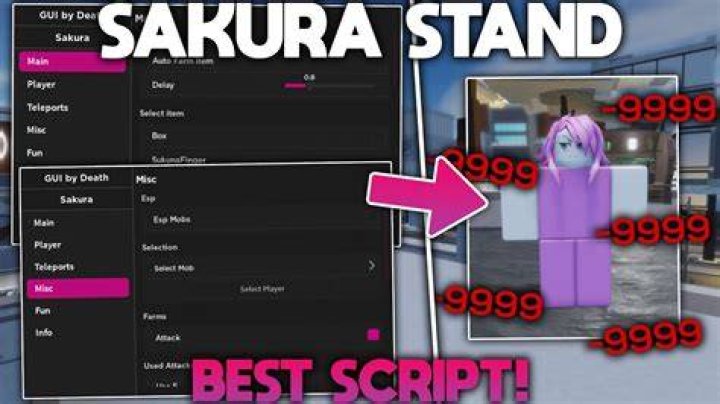 [Roland] Sakura Stand Script Auto Farm, Items Farm, And Free Stands