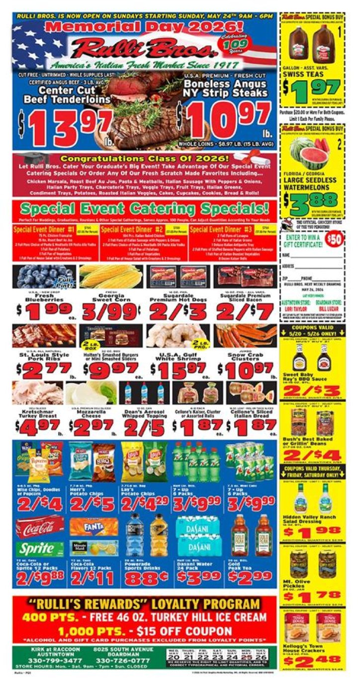 Rulli Brothers Ad Specials May 22 May 28, 2024.