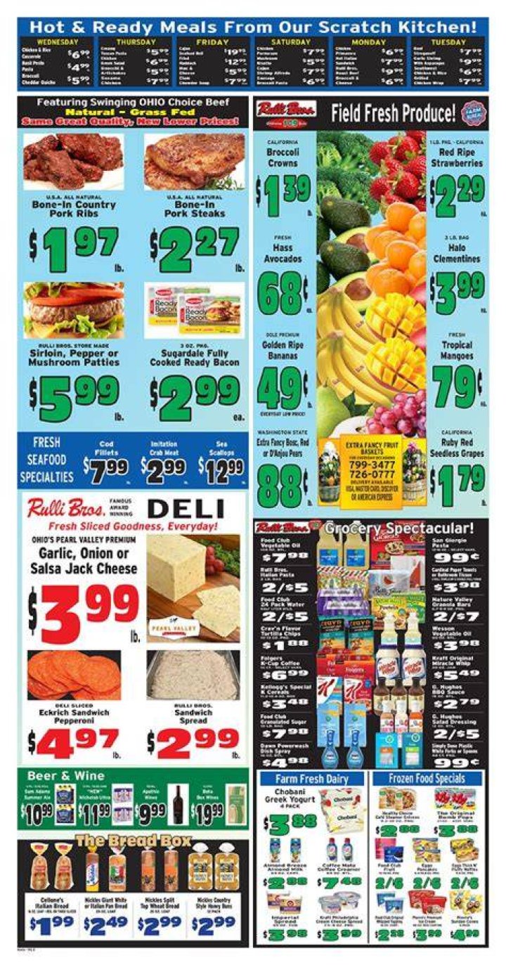 Rulli Brothers Weekly Ad April 1 April 6, 2019 Fresh market