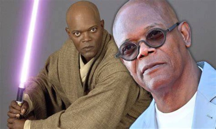 Samuel L Jackson as Mace Windu in Star Wars Episode 1 Phantom Menace
