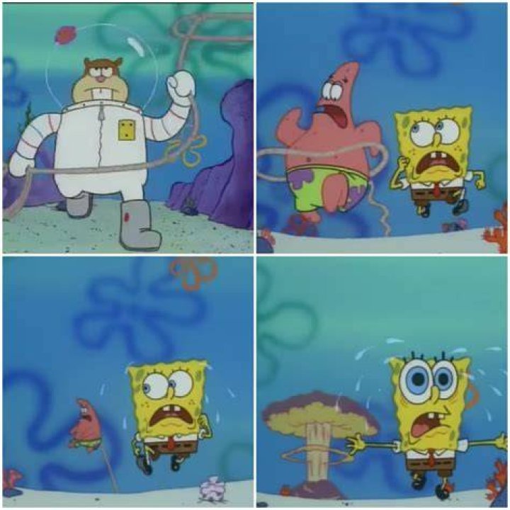 Sandy Spongebob and Patrick Meme SpongeBob SquarePants