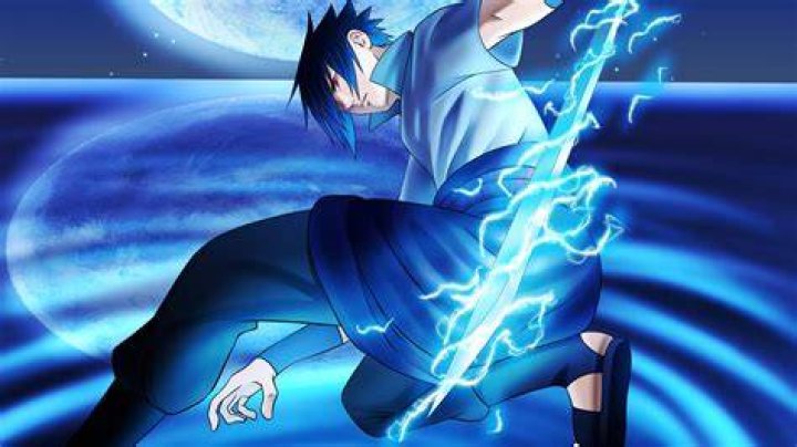 Sasuke's Susanoo produces a great fireball in Naruto Shippuden