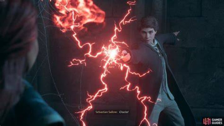 Sebastian Sallow Using Crucio In Hogwarts Legacy