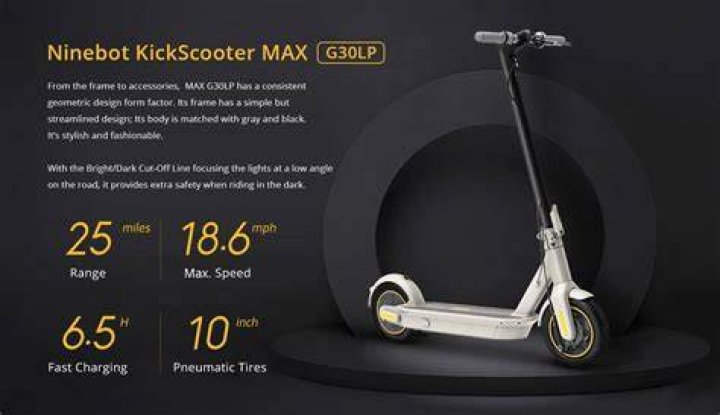 Segway Ninebot MAX G30LP Electric Kick Scooter Segway Ninebot MAX G30LP Electric Kick Scooter